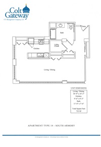 Floor Plans | Colt Gateway Luxury Apartments | Hartford CT